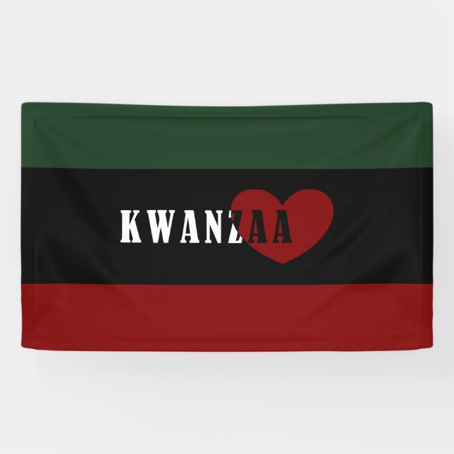 Happy Kwanzaa Banner (Horizontal)