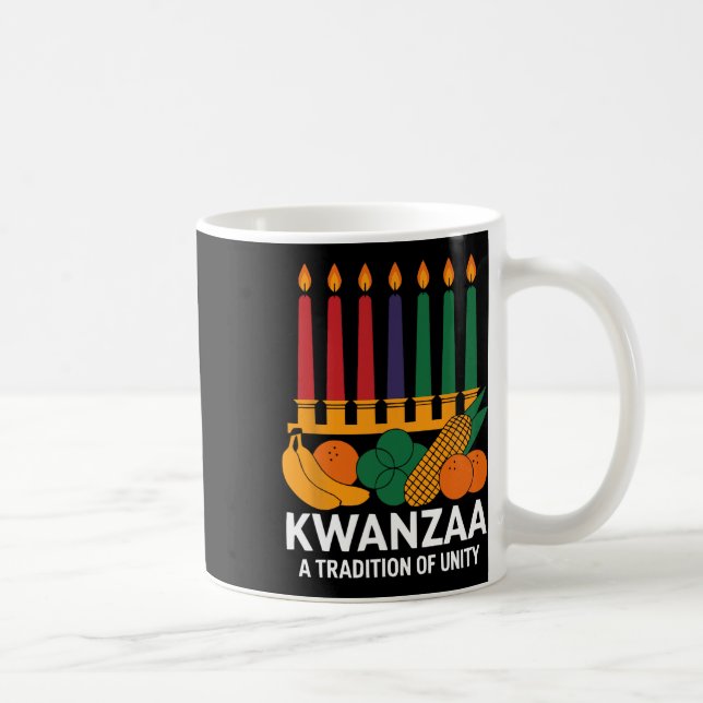 Happy Kwanzaa Candles Africa Holiday African Ameri Kaffeetasse (Rechts)