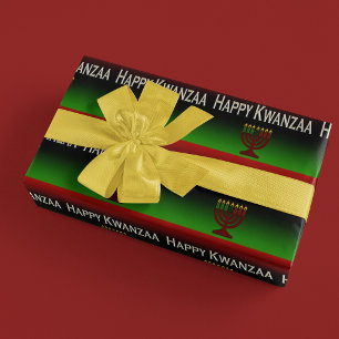 Happy Kwanzaa Candles Wrapping Paper Geschenkpapier