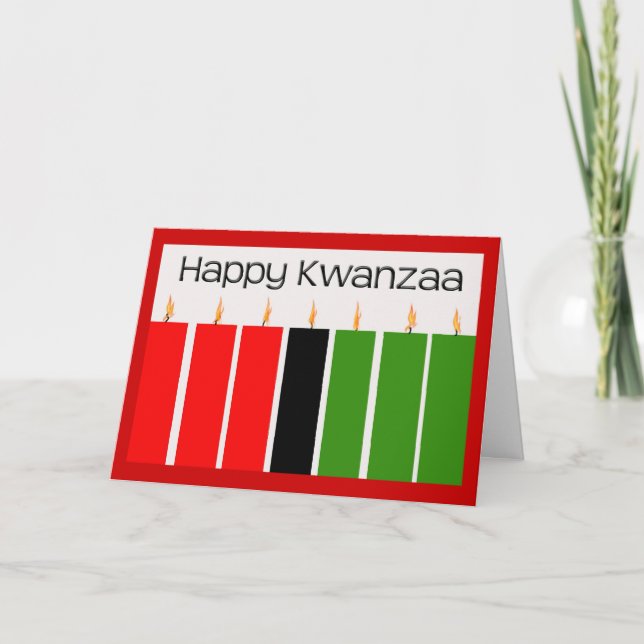 Happy Kwanzaa Card Feiertagskarte (Vorderseite)