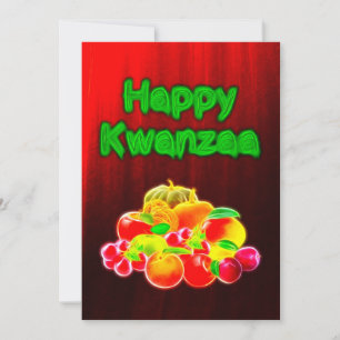 Happy Kwanzaa First Fruits Feiertagskarte
