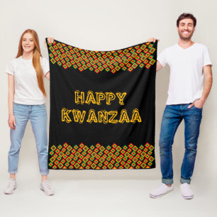 Happy Kwanzaa Fleecedecke