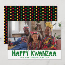 Happy Kwanzaa Foto Feiertagskarte