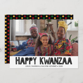 Happy Kwanzaa Foto Feiertagskarte