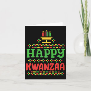 Happy Kwanzaa Frohe Weihnachten Afrikanische Ameri Karte