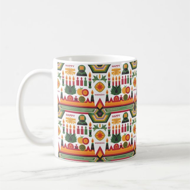 Happy Kwanzaa Geschenk Idee Kaffeetasse (Links)
