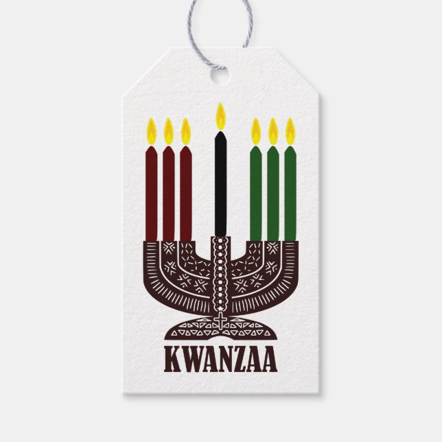 Happy Kwanzaa Geschenkanhänger (Vorderseite)