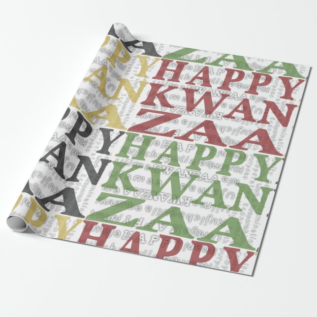 Happy Kwanzaa Geschenkpapier (Ungerollt)