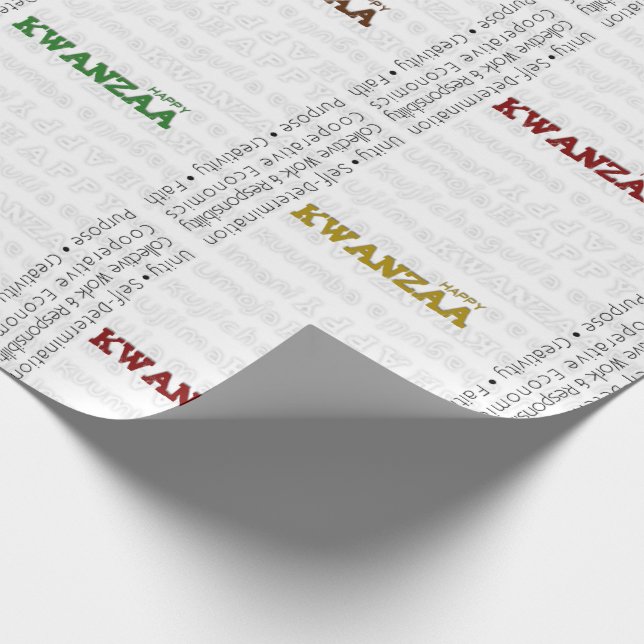 Happy Kwanzaa Geschenkpapier (Ecke)