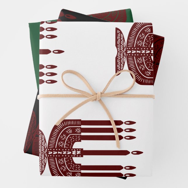 Happy Kwanzaa Geschenkpapier Set (Beispiel)