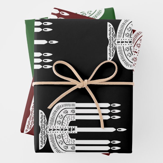 Happy Kwanzaa Geschenkpapier Set (Beispiel)