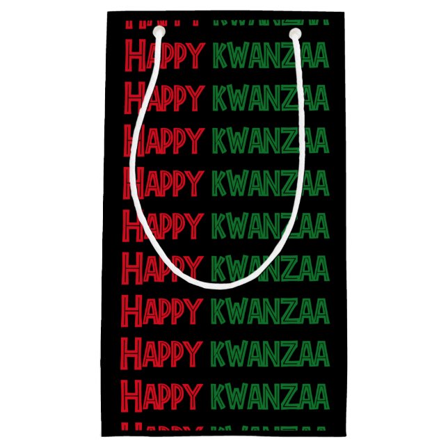 Happy Kwanzaa Greeting Kleine Geschenktüte (Vorderseite)