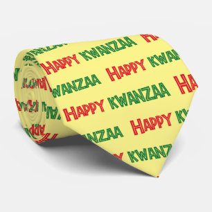 Happy Kwanzaa Greeting Krawatte