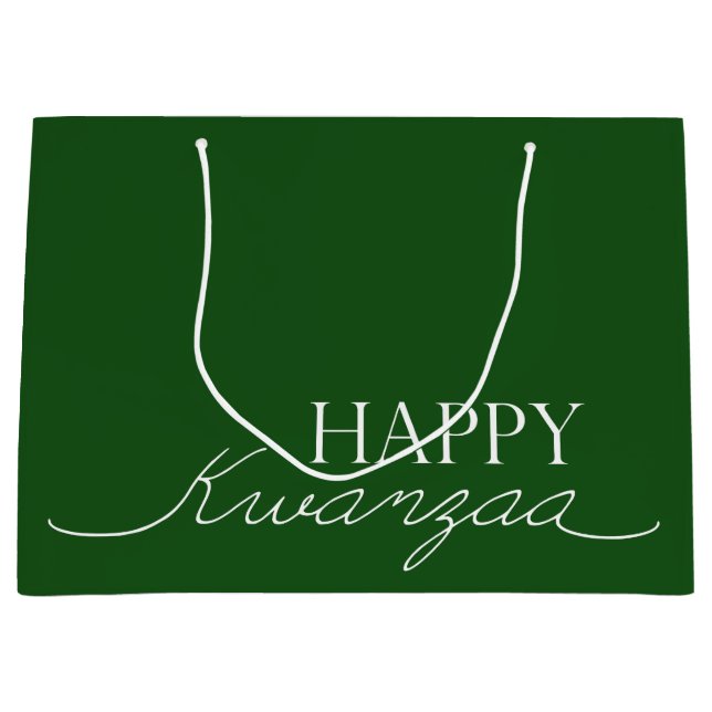 Happy Kwanzaa Große Geschenktüte (Vorderseite)