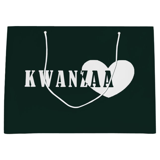 Happy Kwanzaa Große Geschenktüte (Vorderseite)