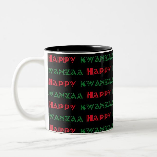 Happy Kwanzaa Gruß 2 Mattglastasse (Links)