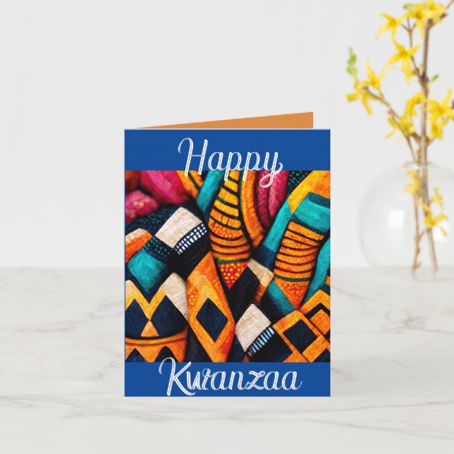 Happy Kwanzaa Grußkarte Karte (Gelbe Blume)