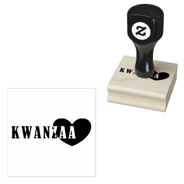 Happy Kwanzaa Gummistempel (Stempel)