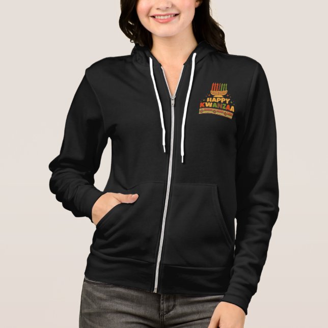 Happy Kwanzaa Hoodie (Vorderseite)