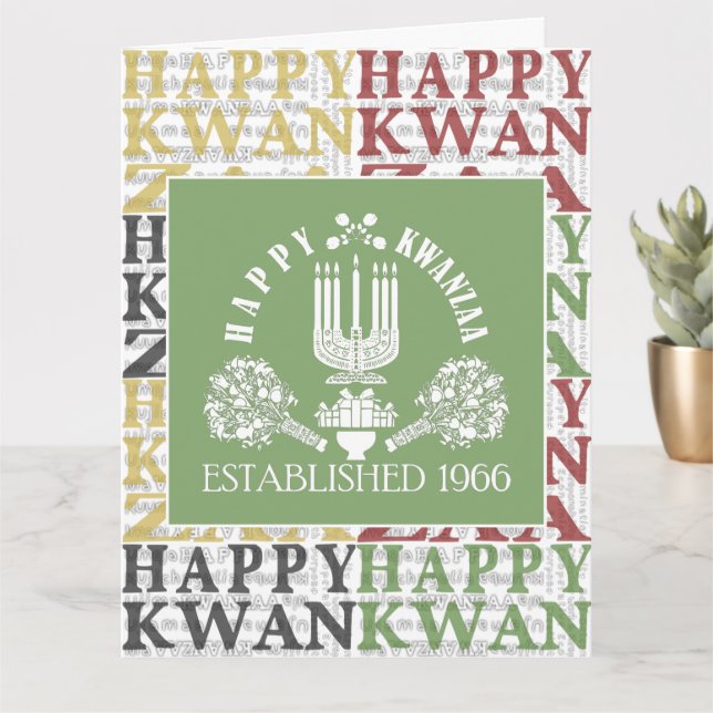 Happy Kwanzaa Karte (Kleine Pflanze)