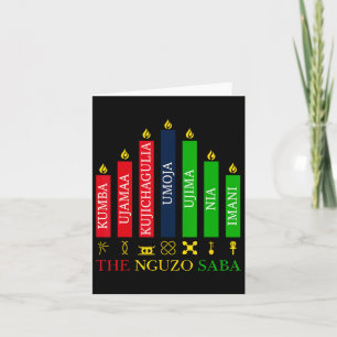 Happy Kwanzaa Kinara Seven Candles Principles of K Karte
