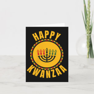 Happy Kwanzaa Kinara-seven Candles Principles of K Karte