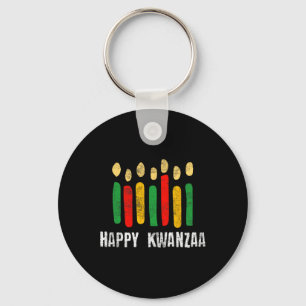 Happy Kwanzaa Kinara Seven Candles Principles of K Schlüsselanhänger