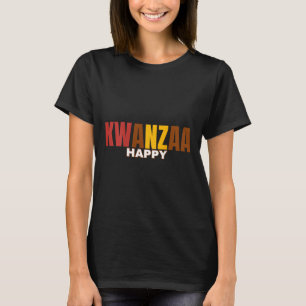 Happy Kwanzaa Kinara-Sieben Grundsätze von Kwanzaa T-Shirt