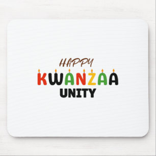 Happy Kwanzaa Kinara-Sieben Prinzipien von Kwanzaa Mousepad
