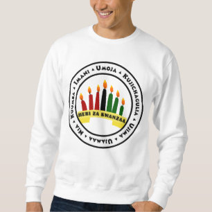 Happy Kwanzaa mit 7 Prinzipien Sweatshirt