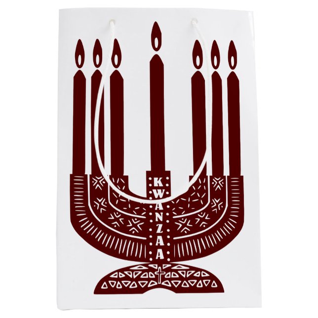 Happy Kwanzaa Mittlere Geschenktüte (Vorderseite)