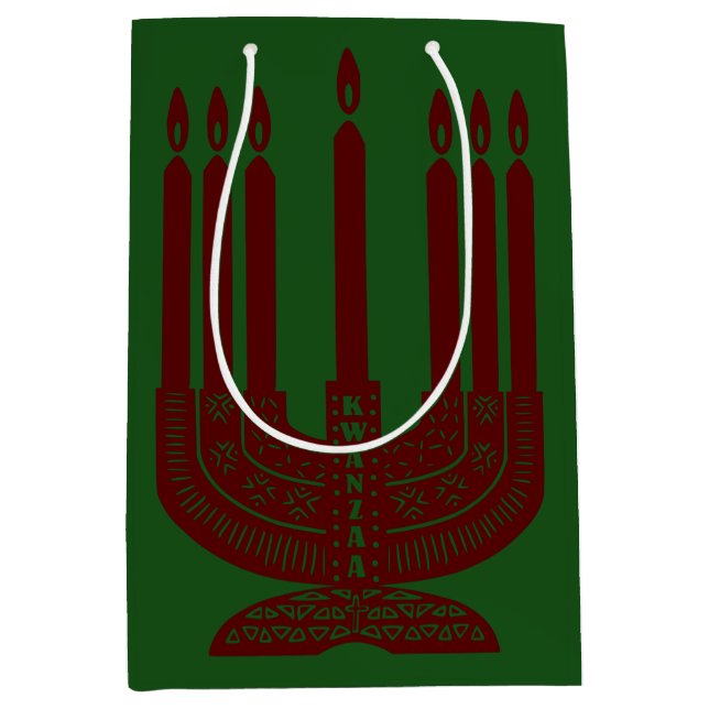 Happy Kwanzaa Mittlere Geschenktüte (Vorderseite)