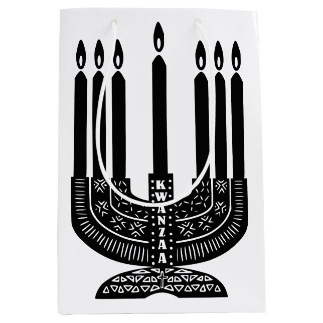 Happy Kwanzaa Mittlere Geschenktüte (Vorderseite)