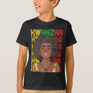 Happy Kwanzaa Pan Afrikanischer Stolz Schwarze Fra T-Shirt