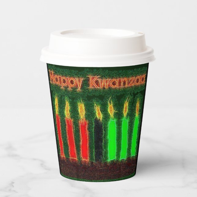 Happy Kwanzaa Pappbecher (Vorderseite)