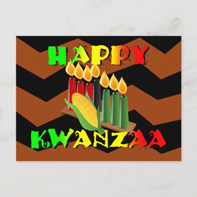 HAPPY KWANZAA POSTKARTE (Vorderseite)