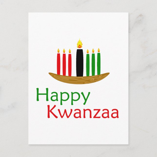 Happy Kwanzaa Postkarte (Vorderseite)