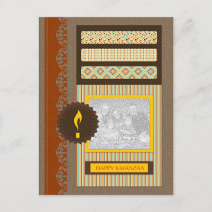 Happy Kwanzaa (Scrapbook) Postkarte