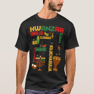 Happy Kwanzaa Seven Principles Men Boys Funny Kwan T-Shirt