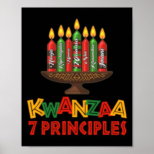 Happy Kwanzaa Sieben Grundsätze von Kwanzaa - Kina Poster