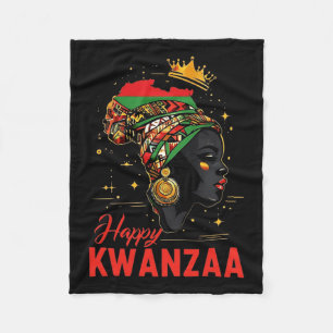Happy Kwanzaa Sieben Prinzipien von Kwanzaa Frauen Fleecedecke