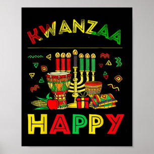 Happy Kwanzaa Sieben Prinzipien von Kwanzaa Frauen Poster