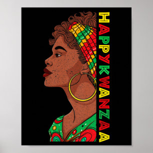 Happy Kwanzaa Sieben Prinzipien von Kwanzaa Frauen Poster
