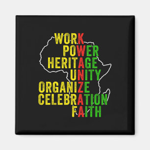 Happy Kwanzaa Sieben Prinzipien von Kwanzaa Men Wo Magnet