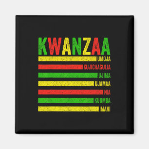 Happy Kwanzaa Sieben Prinzipien von Kwanzaa Men Wo Magnet