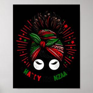 Happy Kwanzaa Sieben Prinzipien von Kwanzaa Messy  Poster