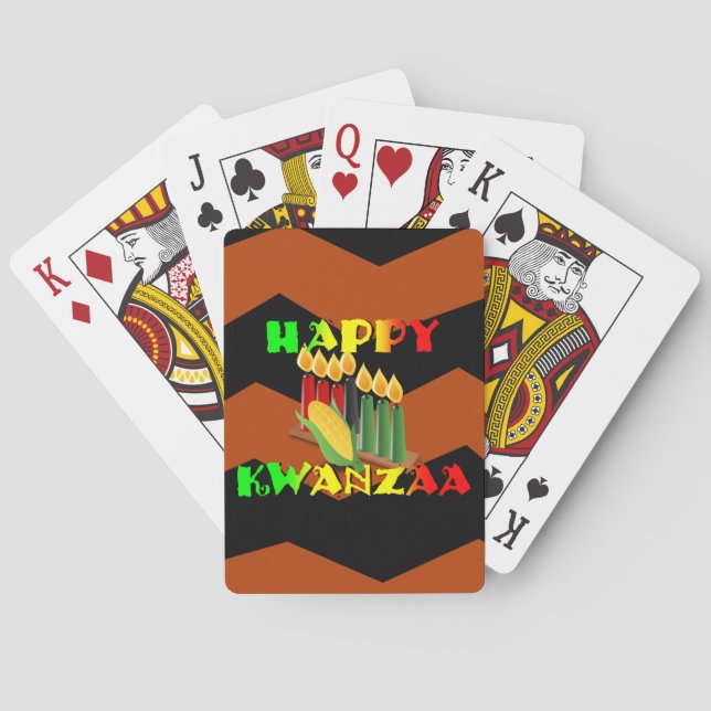 HAPPY KWANZAA SPIELKARTEN (Rückseite)