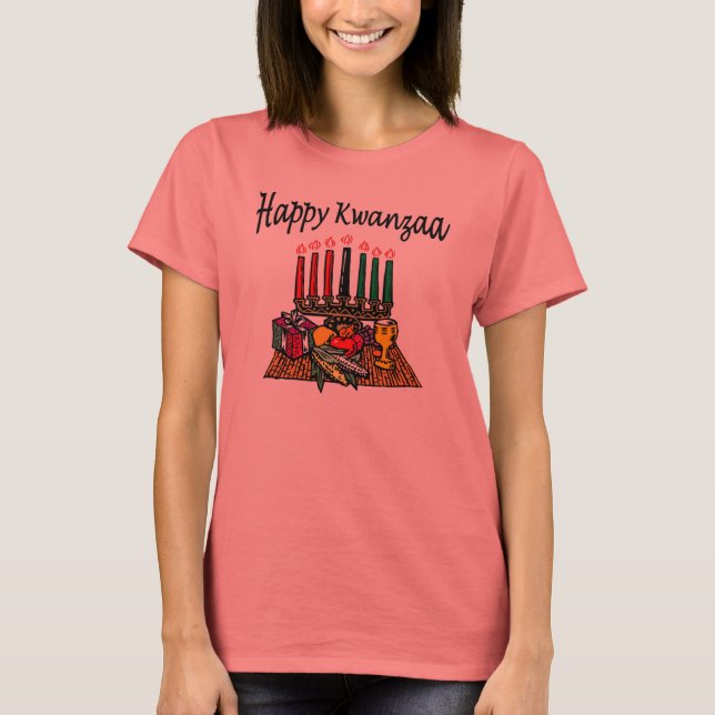 Happy Kwanzaa T-Shirt (Vorderseite)