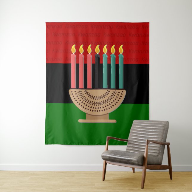 HAPPY KWANZAA WANDTEPPICH (Beispiel)