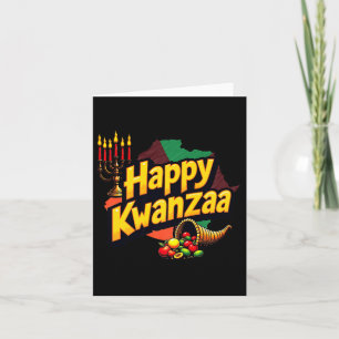 Happy Kwanzaa Weihnachten Afro-Amerikanisches Happ Karte